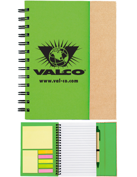 Picture of Spiral Notebook with Sticky Notes & Flags
